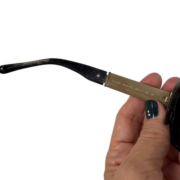 Burberry B4160 343318G 58 17 135 3N round oversized capsule wardrobe nova check - Picture 8 of 10